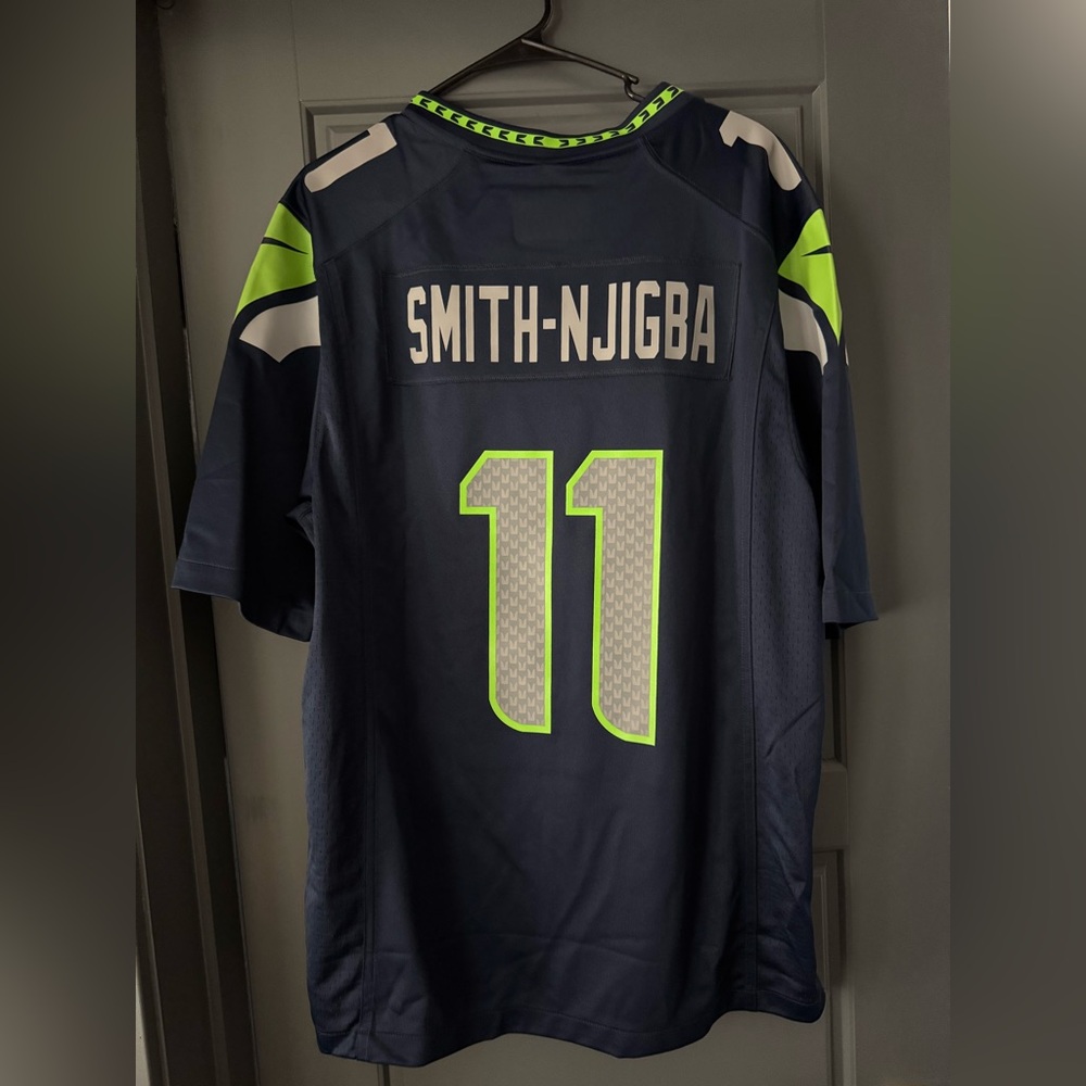 Size Large - Nike Seattle Seahawks Jaxon Smith-Njigba Super Bowl Game Jersey